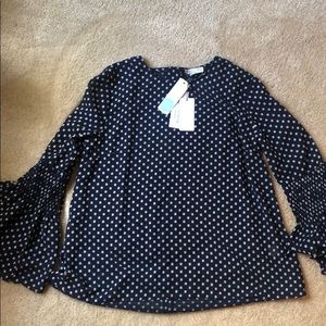 Current Air/ Stitch Fix sheer long sleeved top